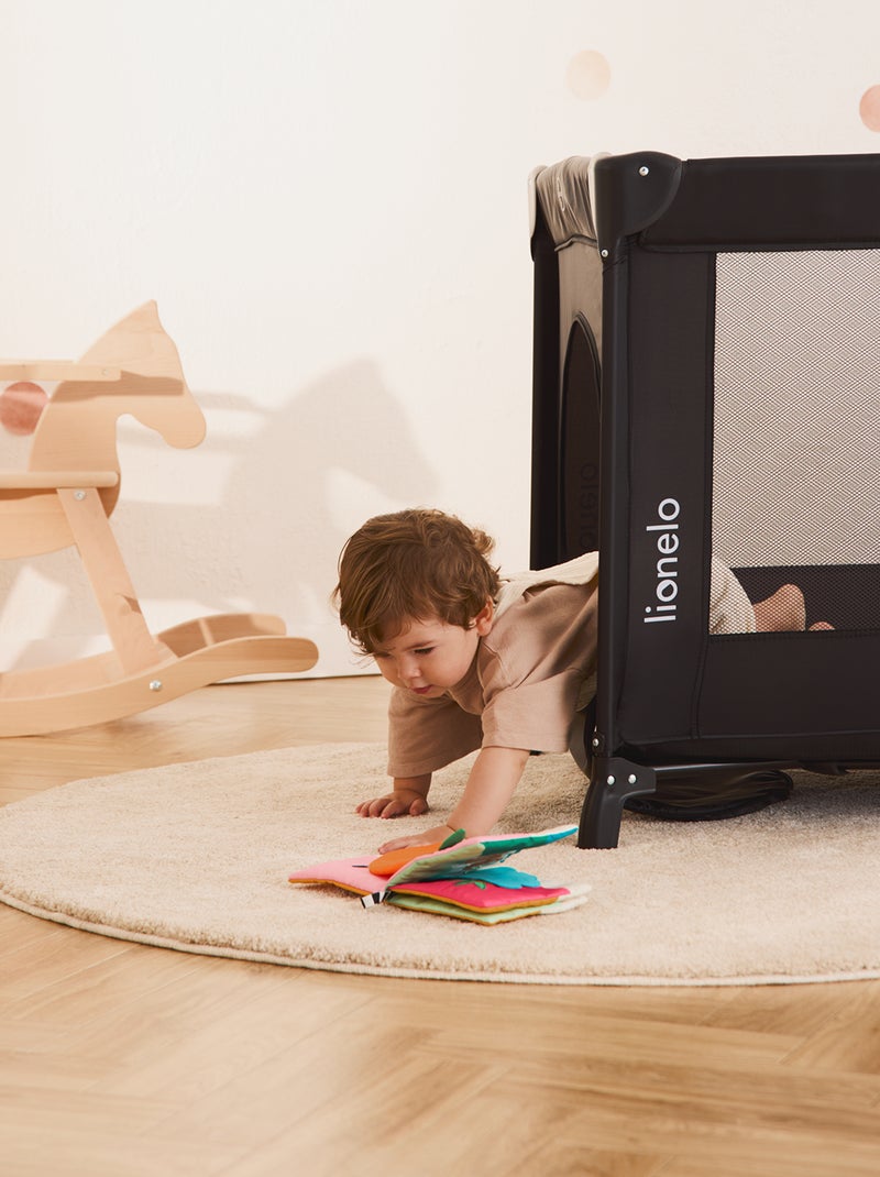 Lettino da viaggio Stefi LIONELO 2 in 1 - Box per bambini - 125 x 65 cm - Ruote - 0-36 mesi - Borsa Nero - Kiabi