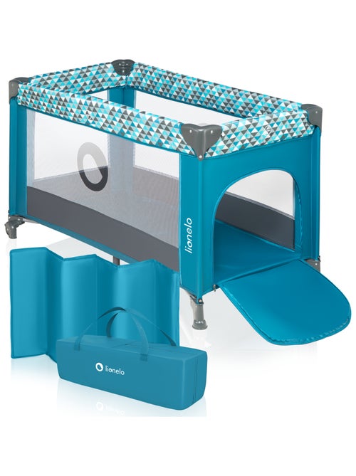 Lettino da viaggio Stefi LIONELO 2 in 1 - Box per bambini - 125 x 65 cm - Ruote - 0-36 mesi - Borsa - Kiabi