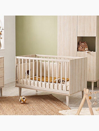 Lettino evolutivo 70x140 su piedini - Little Big Bed in legno con finitura faggio - SAUTHON