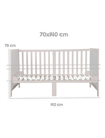Lettino evolutivo convertibile in letto junior – altezza regolabile – 'roba easy sleep'