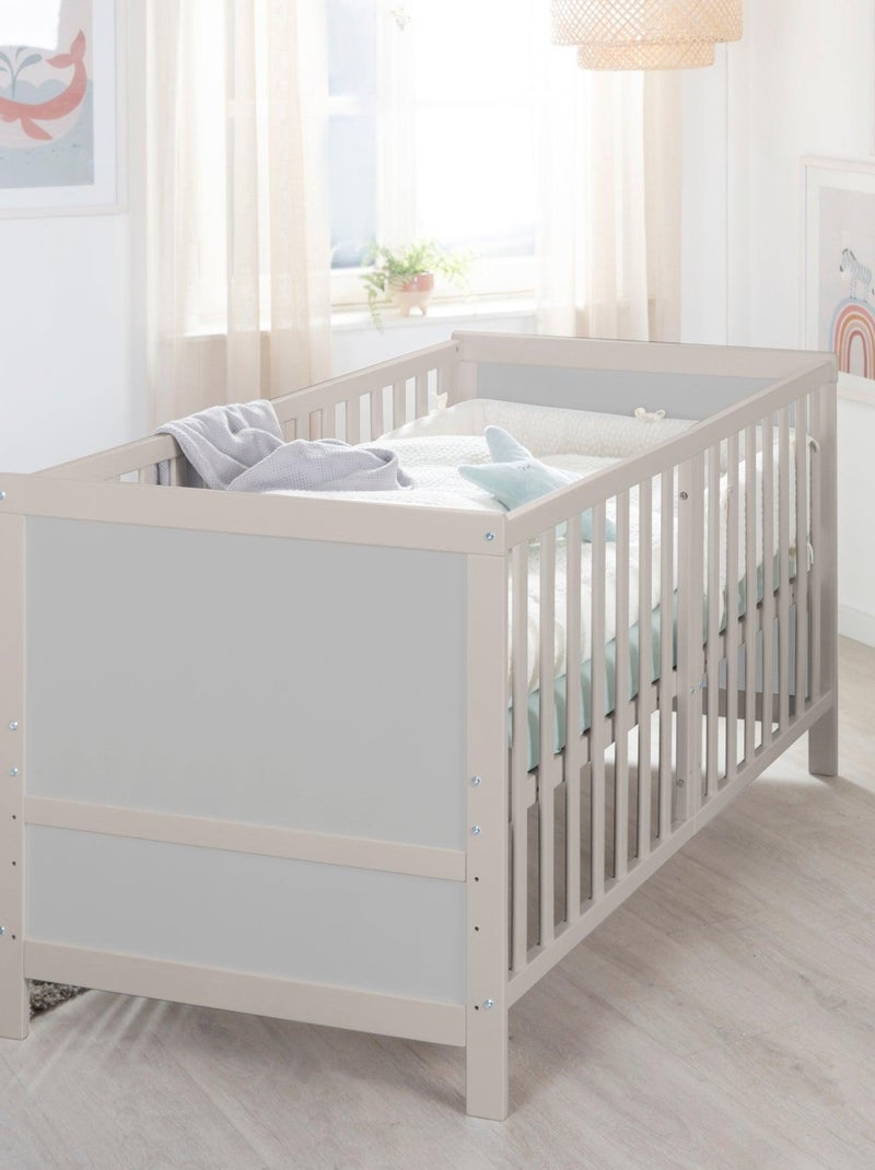 Lettino evolutivo convertibile in letto junior – altezza regolabile – 'ROBA Easy Sleep' Grigio chiaro - Kiabi