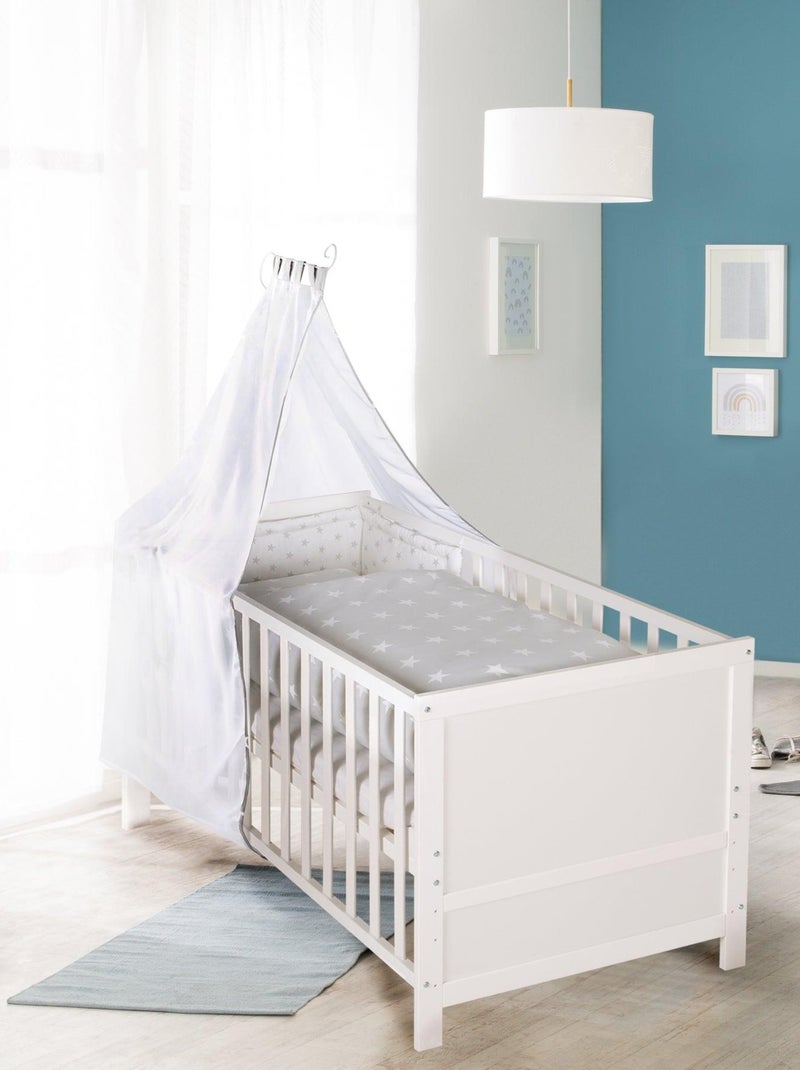 Lettino evolutivo convertibile in letto junior – fino a 7 anni – altezza regolabile – "ROBA" Bianco - Kiabi