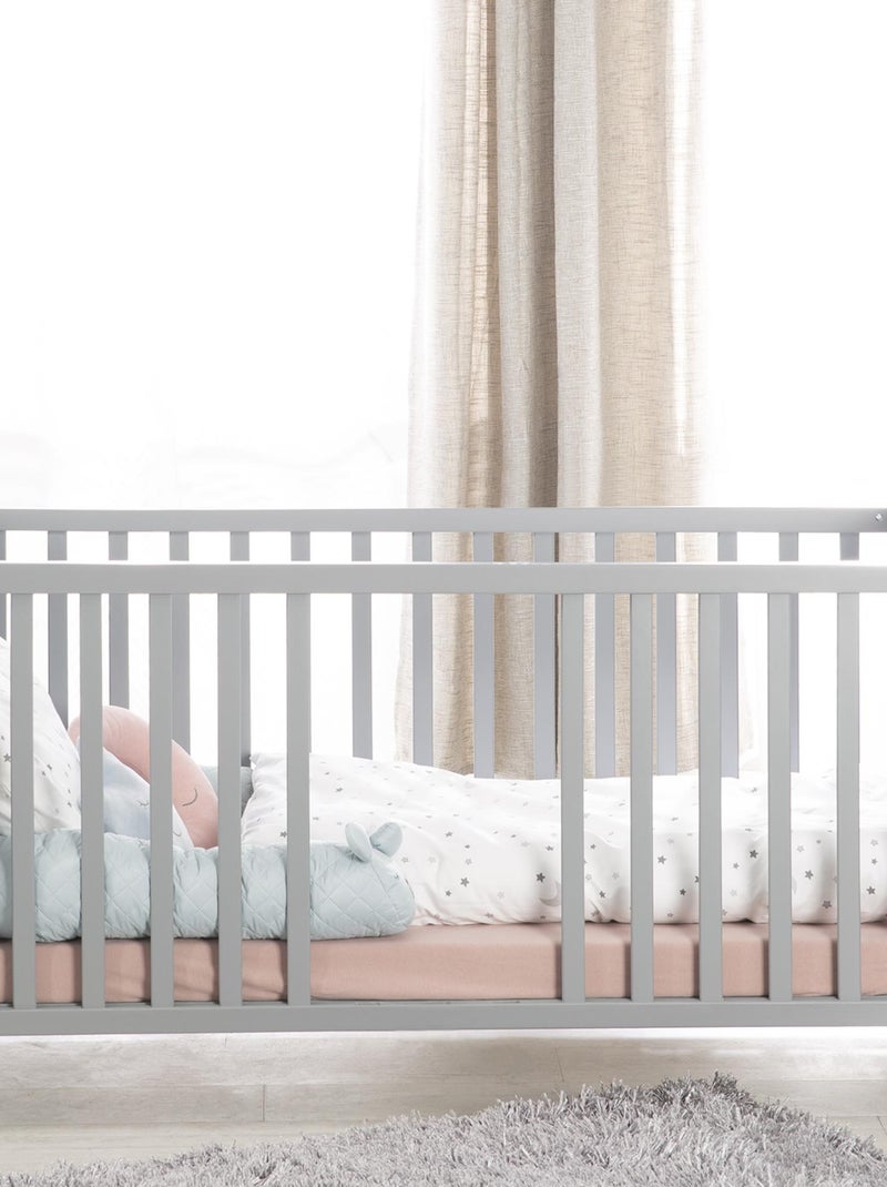 Lettino evolutivo convertibile in letto junior – fino a 7 anni – altezza regolabile – "ROBA" Grigio tortora - Kiabi