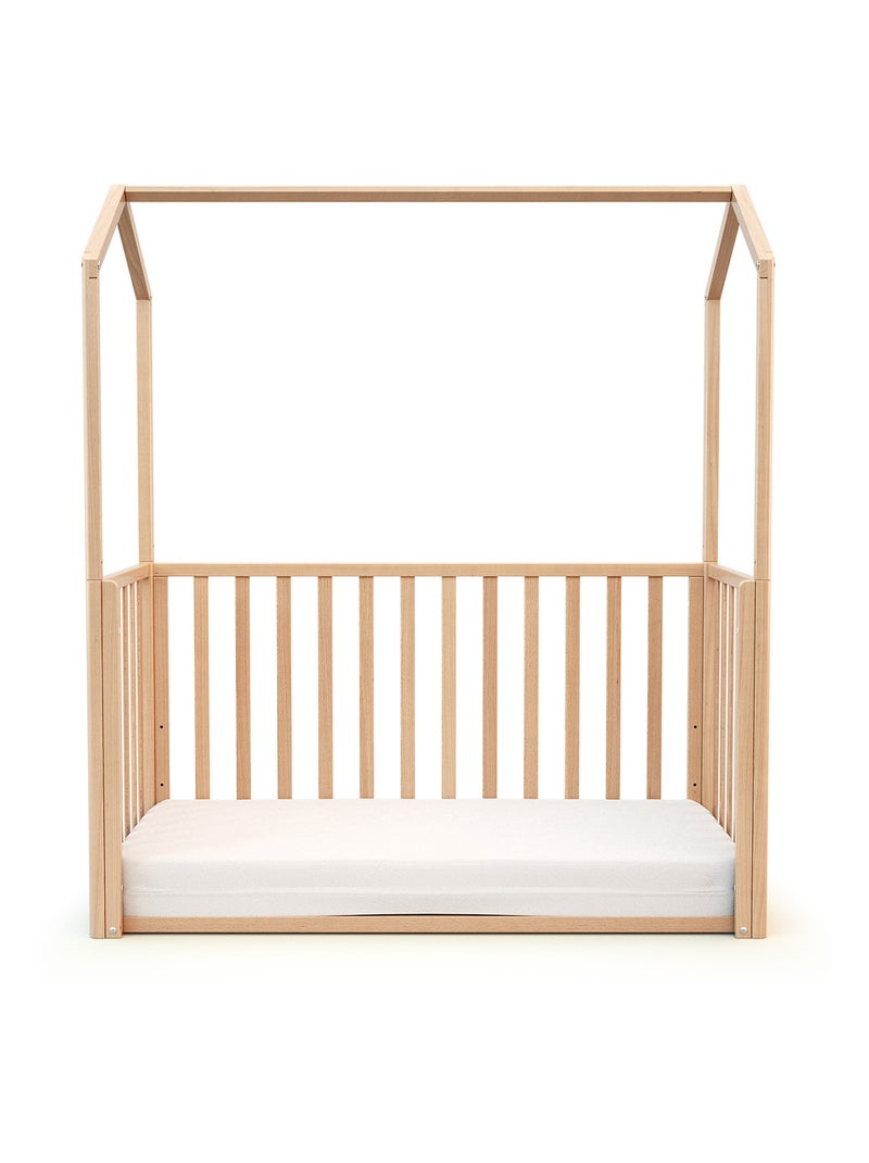 Lettino forma di casa trasformabile kasa legno Beige chiaro - Kiabi
