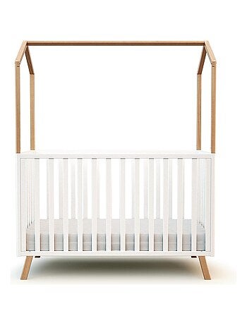 Lettino forma di casa trasformabile kasa legno