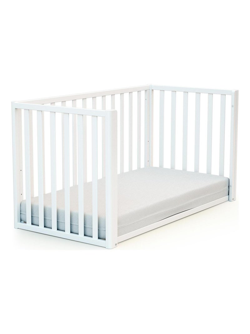 Lettino forma di casa trasformabile kasa legno Beige/Bianco - Kiabi