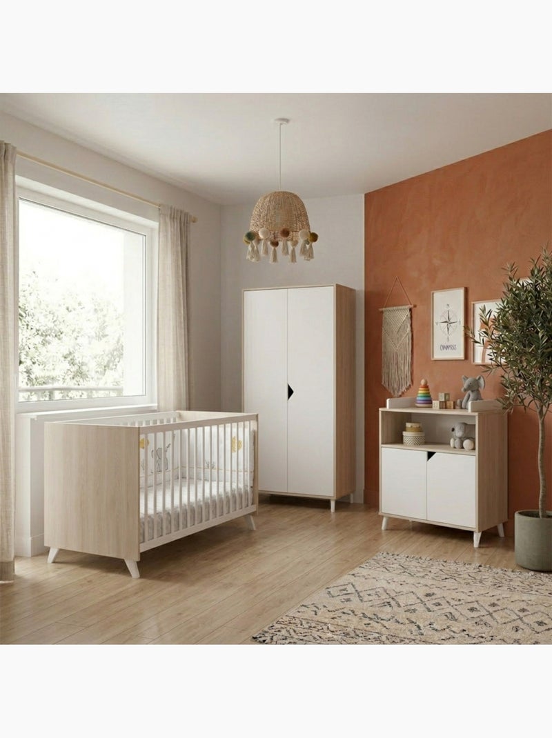 Lettino in legno - BABYPRICE Bianco Beige - Kiabi