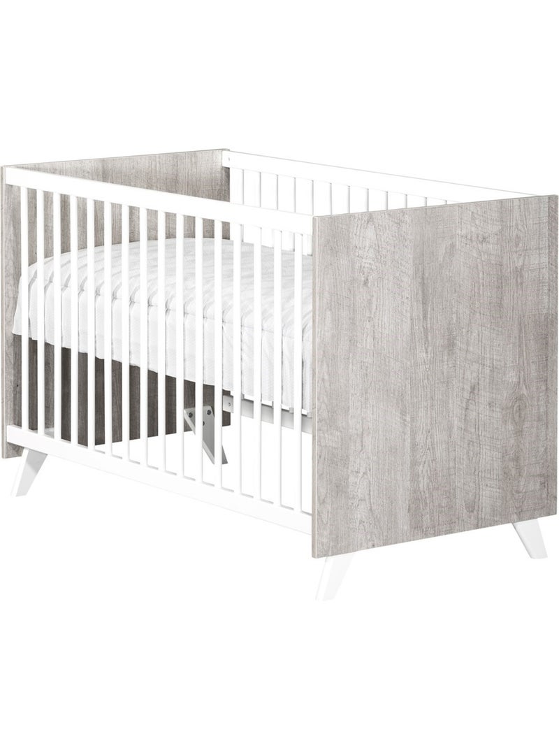 Lettino in legno - babyprice Bianco Grigio - Kiabi