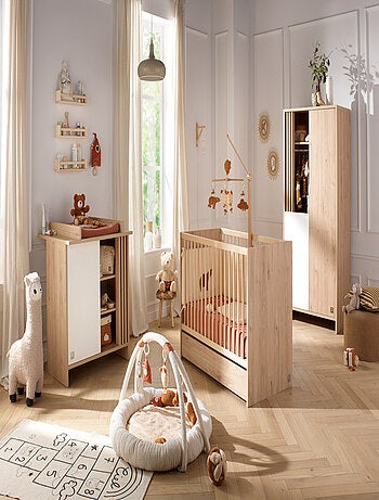 Lettino in legno 120x60 cm con materasso - SAUTHON