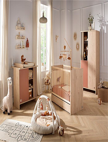 Lettino in legno 120x60 cm con materasso - SAUTHON