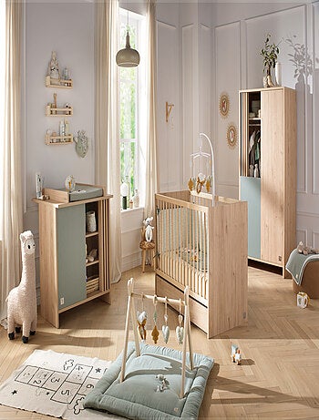 Lettino in legno 120x60 cm con materasso - SAUTHON