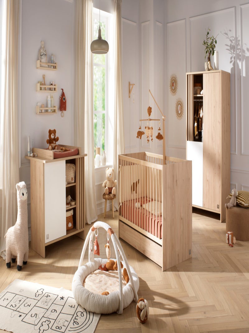 Lettino in legno 120x60 cm con materasso - SAUTHON Marrone - Kiabi