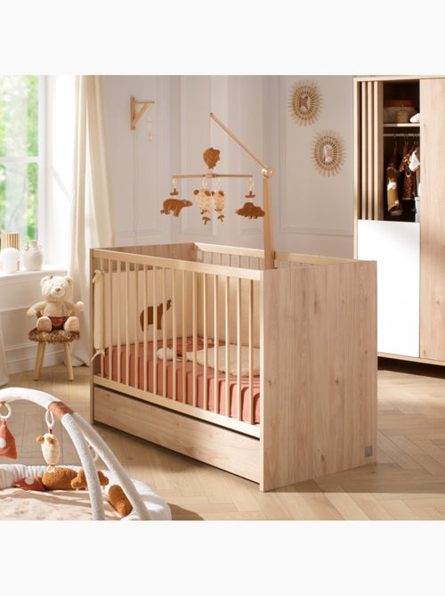 Lettino in legno, 120x60 cm, decoro rovere - SAUTHON - Kiabi Lettino in legno, 120x60 cm, decoro rovere - SAUTHON - Kiabi