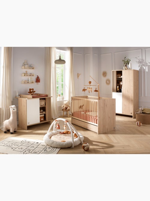 Lettino in legno, 120x60 cm, decoro rovere - SAUTHON - Kiabi Lettino in legno, 120x60 cm, decoro rovere - SAUTHON - Kiabi