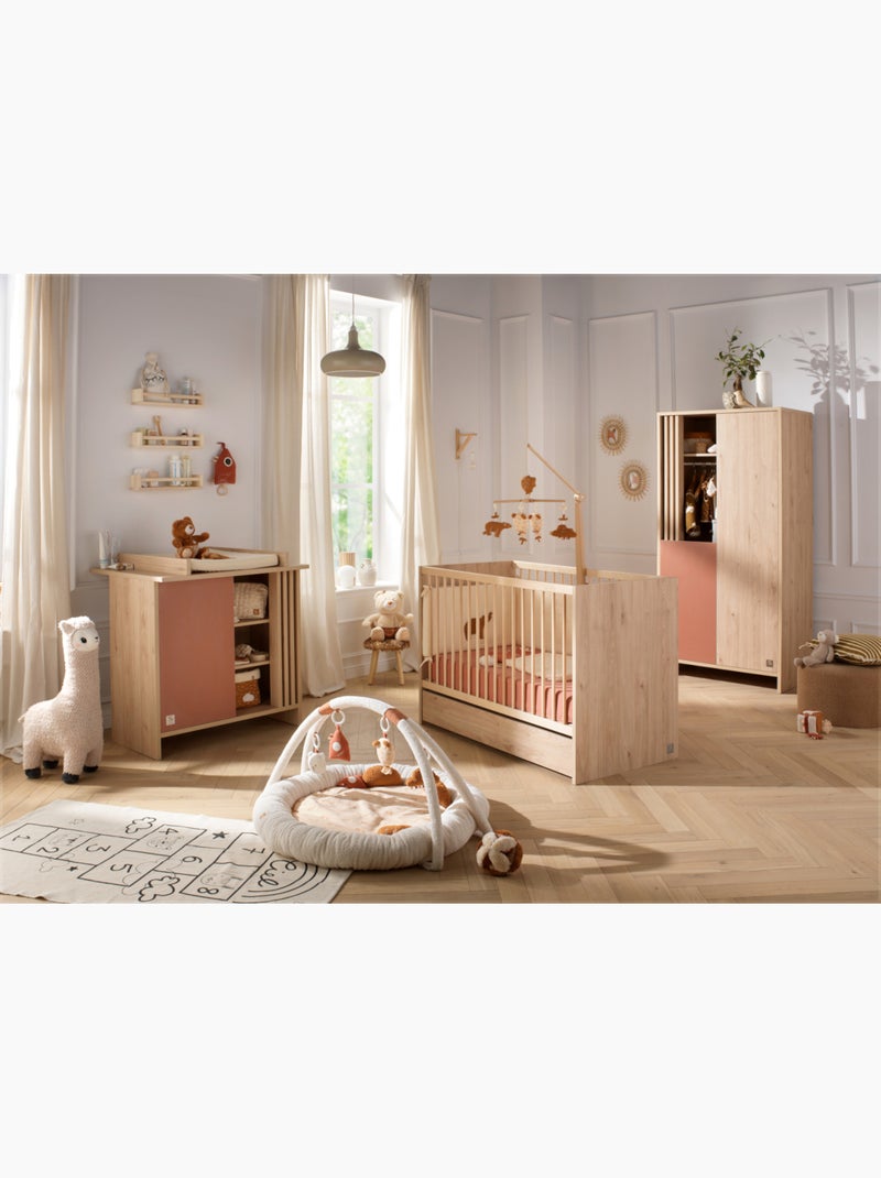 Lettino in legno, 120x60 cm, decoro rovere - SAUTHON Marrone - Kiabi