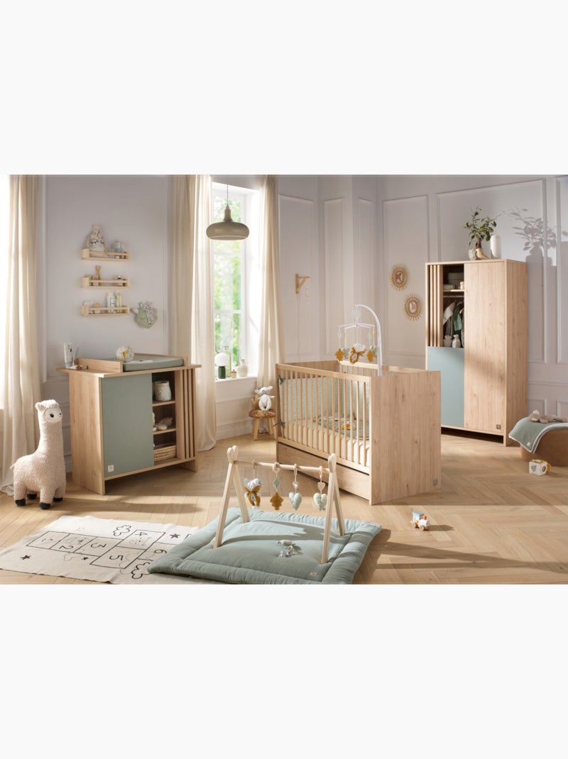 Lettino in legno, 120x60 cm, decoro rovere - SAUTHON Marrone - Kiabi