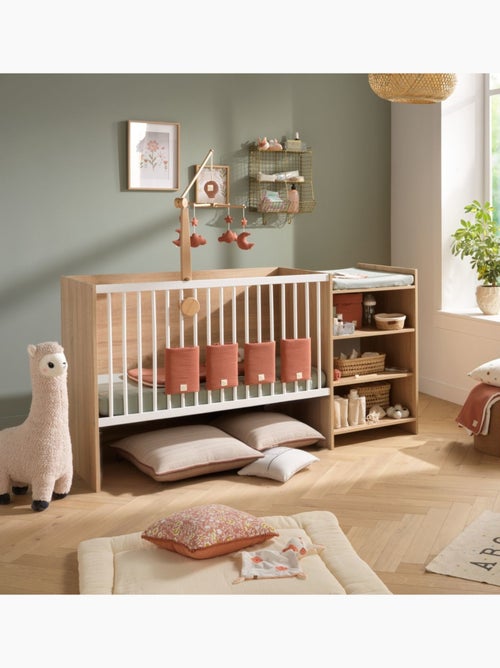 Lettino in legno 120x60 convertibile in 90x190 con coprifasciatoio e - BABYPRICE - Kiabi