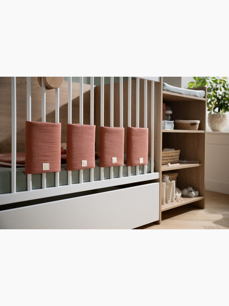 Lettino in legno 120x60 convertibile in 90x190 con coprifasciatoio e - BABYPRICE Marrone - Kiabi