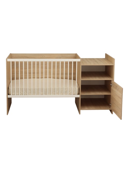 Lettino in legno 120x60 trasformabile in 90x190 con coprifasciatoio a 1 - BABYPRICE - Kiabi