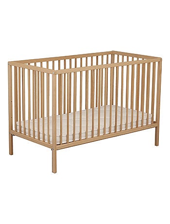 Lettino in legno con doghe con materasso - BABYPRICE
