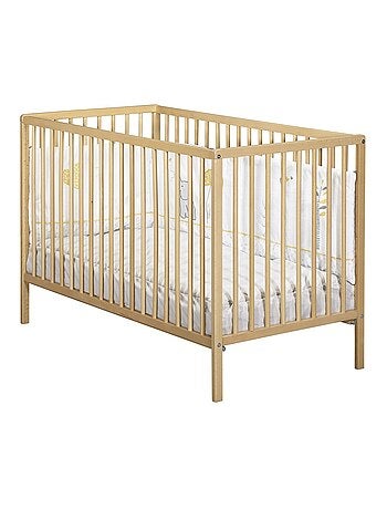 Lettino in legno con doghe con materasso - BABYPRICE