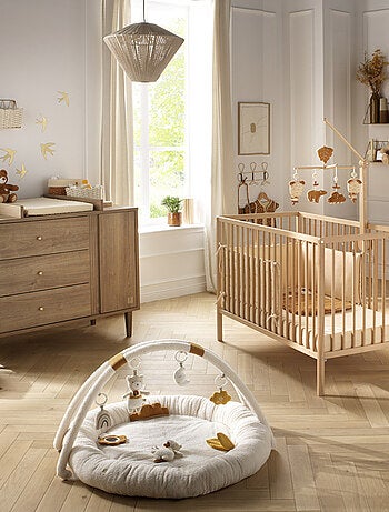 Lettino in legno con doghe con materasso - BABYPRICE