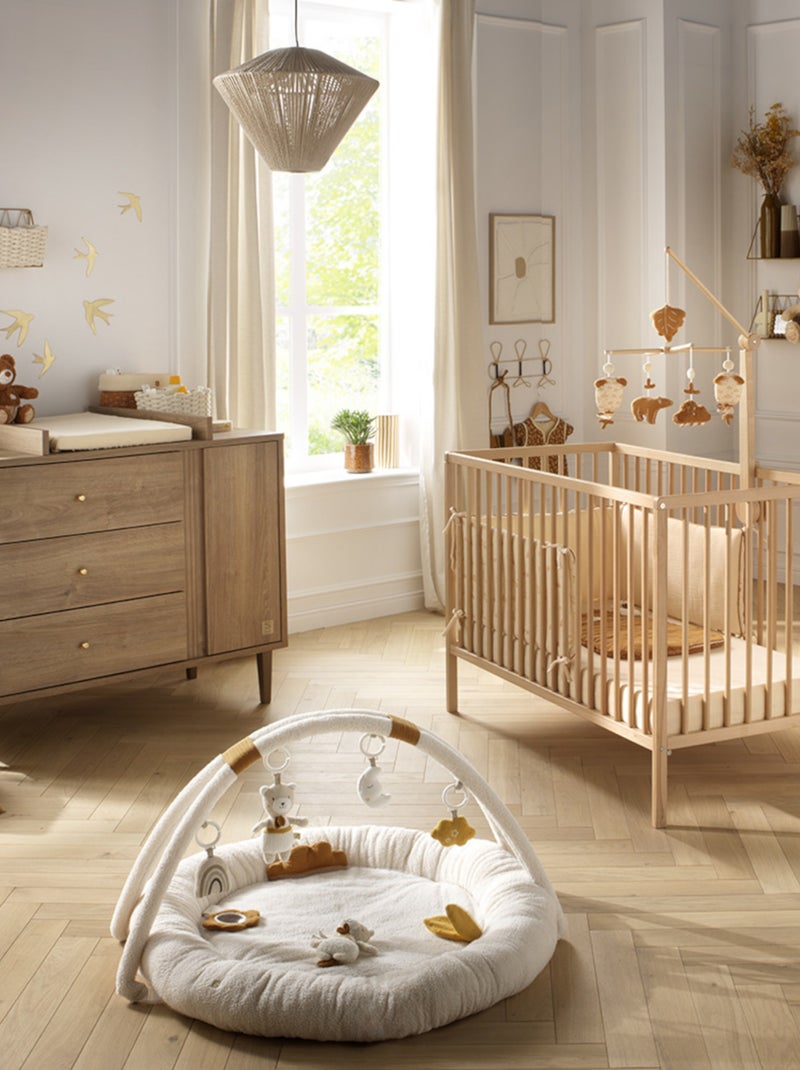 Lettino in legno con doghe con materasso - BABYPRICE Marrone - Kiabi