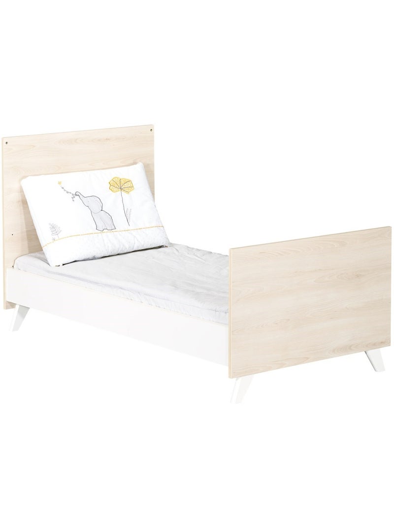 Lettino letto in legno - BABYPRICE Bianco Beige - Kiabi