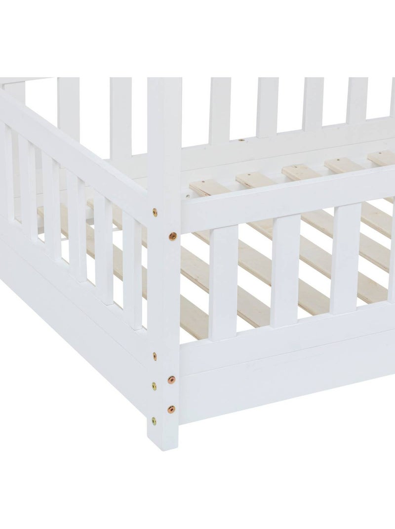 Lettino per bambini bosco white 90x190cm Bianco - Kiabi