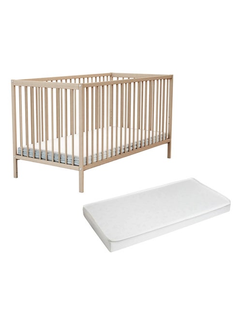 Lettino per bambini legno con materasso ONE legno - Kiabi