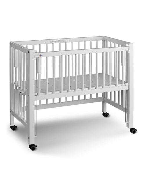 Lettino per co-sleeping bianco con barriere scorrevoli, sophie | Tissi - Kiabi