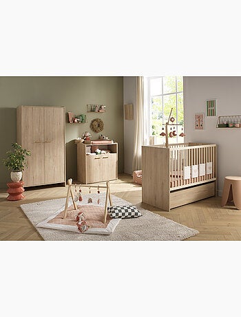 Lettino per neonati 60x120, espandibile fino a 90x190, finitura in legno di - SAUTHON