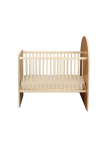 Lettino trasformabile da 120x60 a 90x190 - decoro in legno di quercia seppia, forma ad - SAUTHON