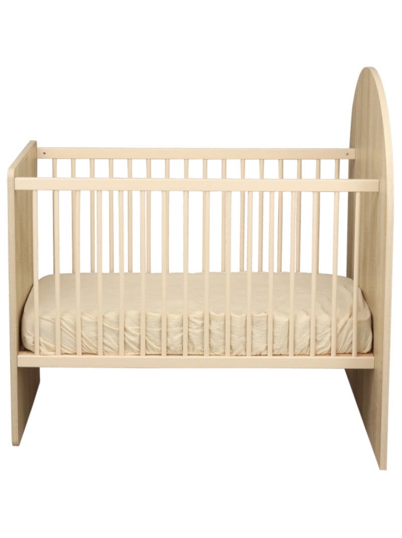 Lettino trasformabile da 120x60 a 90x190 - decoro in legno di quercia seppia, forma ad - SAUTHON Marrone - Kiabi