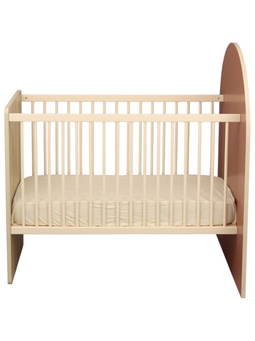 Lettino trasformabile da 120x60 a 90x190 - decoro in legno di quercia seppia, forma ad - SAUTHON - Kiabi