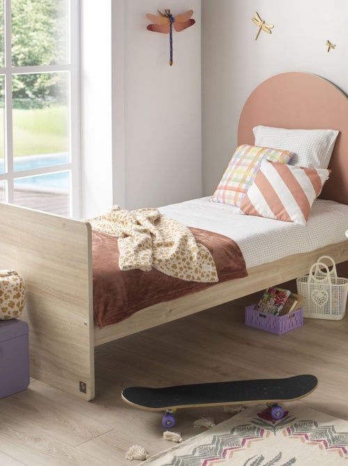 Lettino trasformabile da 120x60 a 90x190 - decoro in legno di quercia seppia, forma ad - SAUTHON - Kiabi