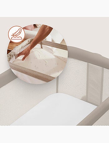 Lettino trasformabile LIONELO Luna - 0-9 kg - Materasso incluso - Altezza e inclinazione regolabili
