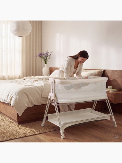 Lettino trasformabile lionelo luna - 0-9 kg - materasso incluso - altezza e inclinazione regolabili - Kiabi