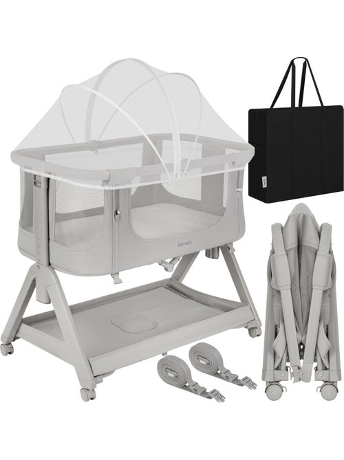 Lettino trasformabile lionelo luna - 0-9 kg - materasso incluso - altezza e inclinazione regolabili - Kiabi Lettino trasformabile lionelo luna - 0-9 kg - materasso incluso - altezza e inclinazione regolabili - Kiabi