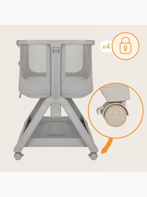 Lettino trasformabile lionelo luna - 0-9 kg - materasso incluso - altezza e inclinazione regolabili - Kiabi Lettino trasformabile lionelo luna - 0-9 kg - materasso incluso - altezza e inclinazione regolabili - Kiabi