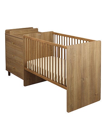 Letto 120x60, trasformabile in 90x190, arredamento in legno di quercia - SAUTHON