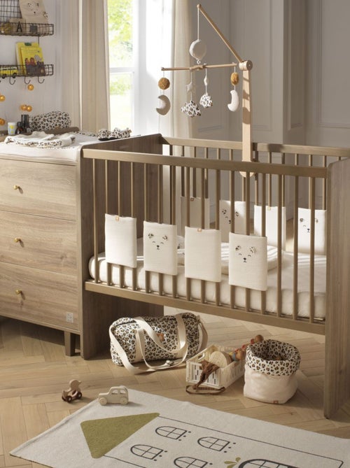 Letto 120x60, trasformabile in 90x190, arredamento in legno di quercia - SAUTHON - Kiabi