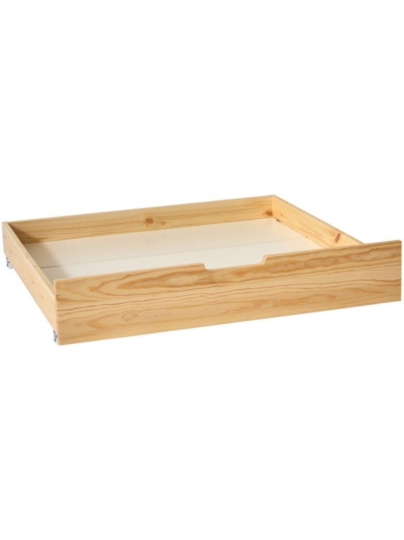 Letto a capanna per bambini bosco 2 cassetti 194,8x98x155,5 cm naturale Beige - Kiabi