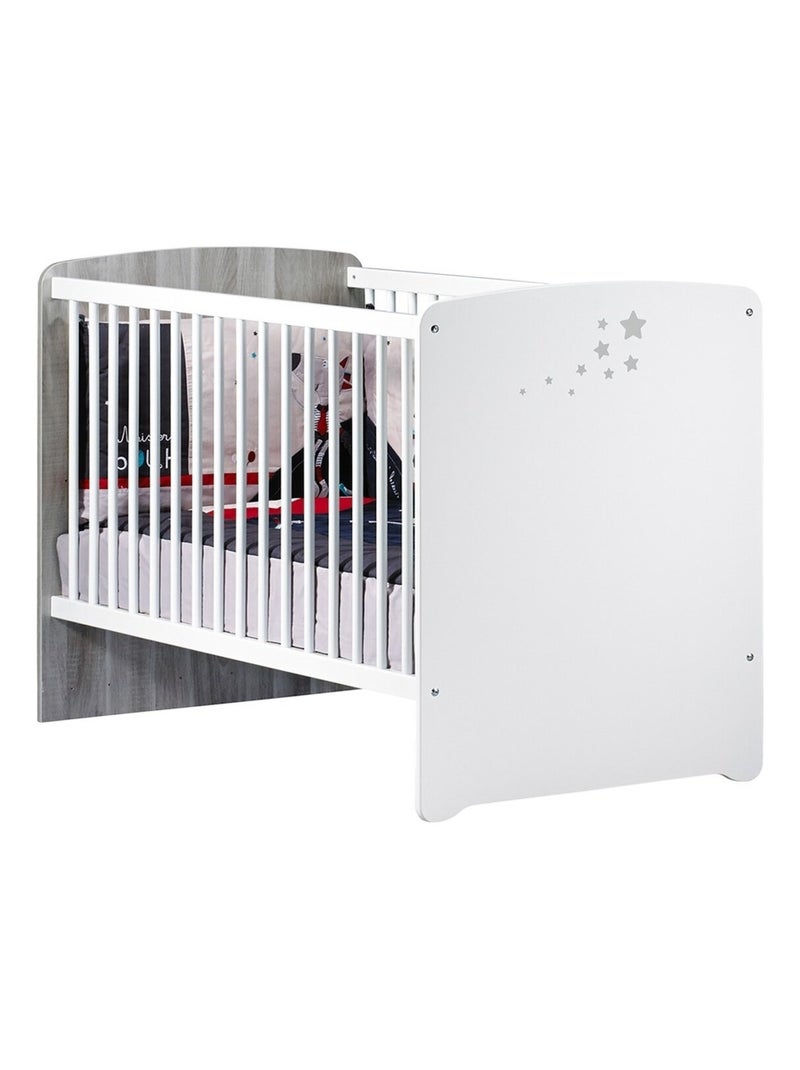 Letto a tre piazze, cassettiera e armadio in legno - BABYPRICE Bianco - Kiabi