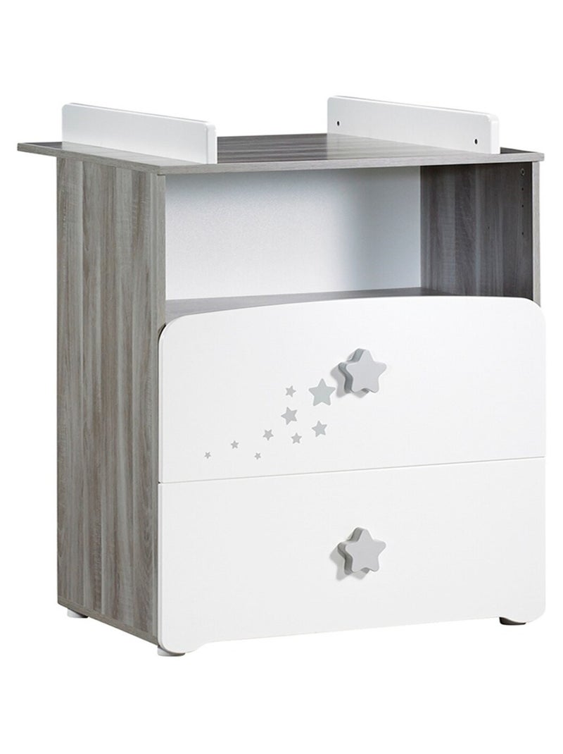 Letto a tre piazze, cassettiera e armadio in legno - BABYPRICE Bianco - Kiabi