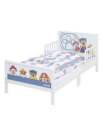 Letto bambino con sponde di sicurezza e biancheria – ROBA "Paw Patrol