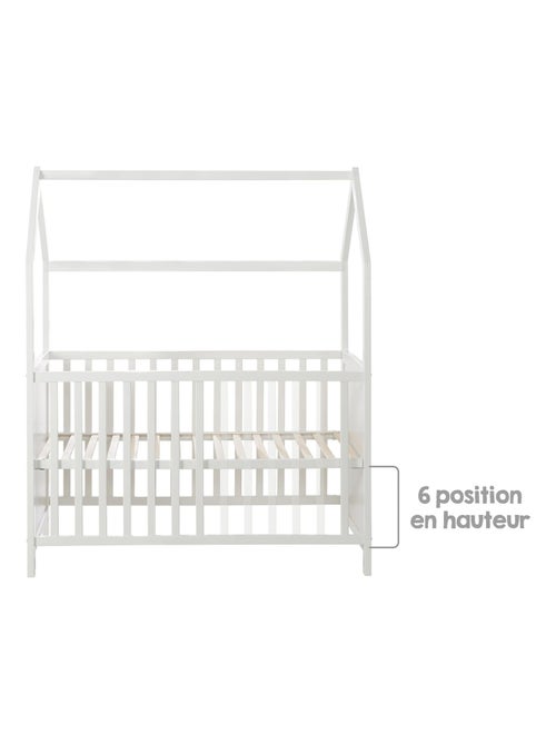 Letto bebè casetta convertibile in cododo e divanetto – altezza regolabile – "Roba" - Kiabi