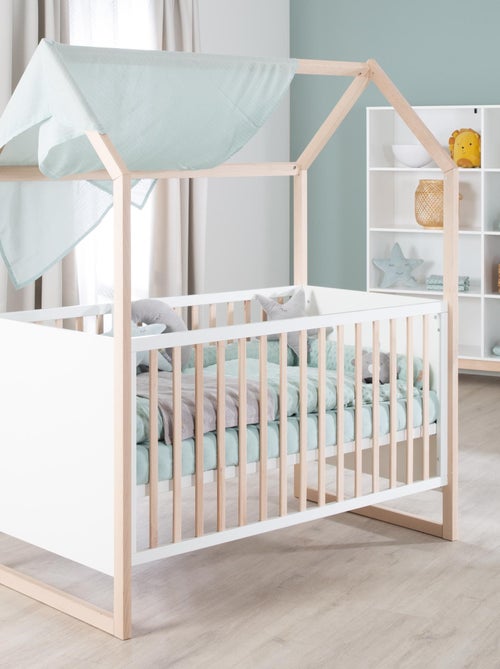 Letto bebè casetta convertibile in letto junior fino a 7 anni – altezza regolabile – "Roba" - Kiabi