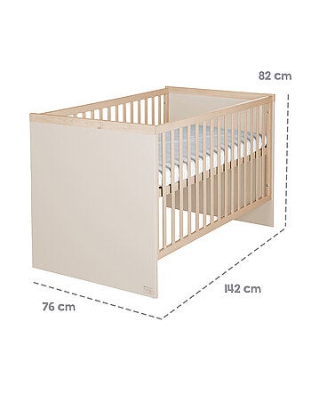 Letto bebè combinato minimalista 70×140 cm Elva – Roba