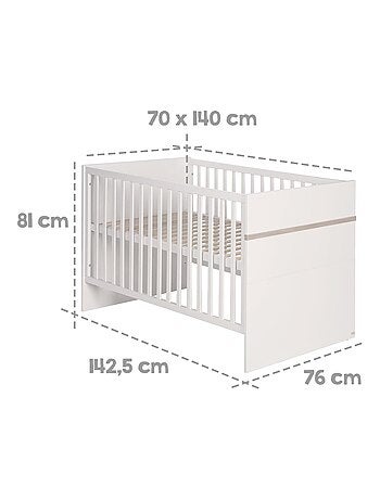 Letto bebè evolutivo con cassetto – convertibile in letto junior – altezza regolabile – roba moritz